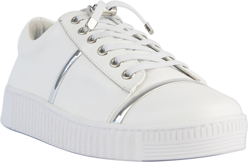 Brandy - White/Silver - The Shoe Collective