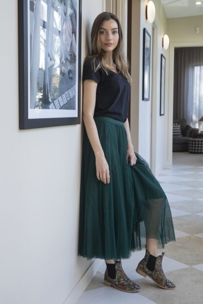 Tulle Skirt - Bottle Green - Image 2