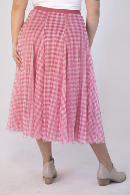 Tulle Skirt - Pink Gingham - Image 3