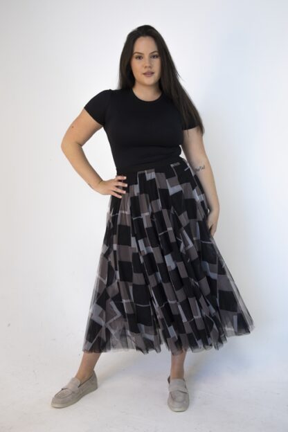 Tulle Skirt - Neutral Black Patch - Image 3