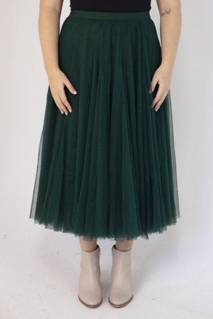 Tulle Skirt - Bottle Green