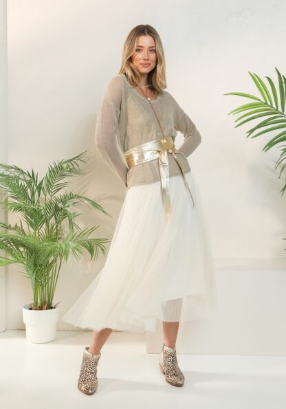 Tulle Skirt - Cream