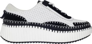 Otago - White/Black Suede