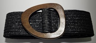 Timber Oblong Belt - Black